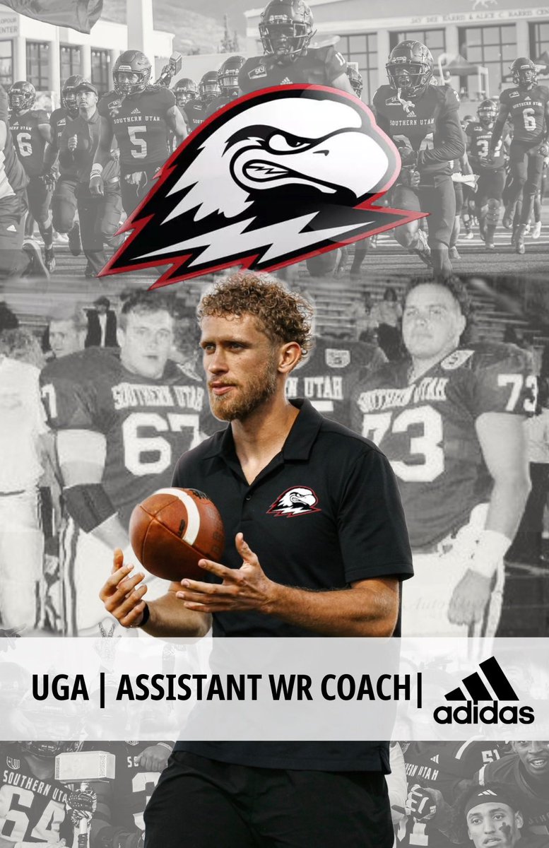 logan_hinton_'s tweet image. Excited to announce I’ve accepted a UGA position with @SUUFB_ as the Assistant Wide Receivers Coach.
#AGTG #TBirdNation ⚡️