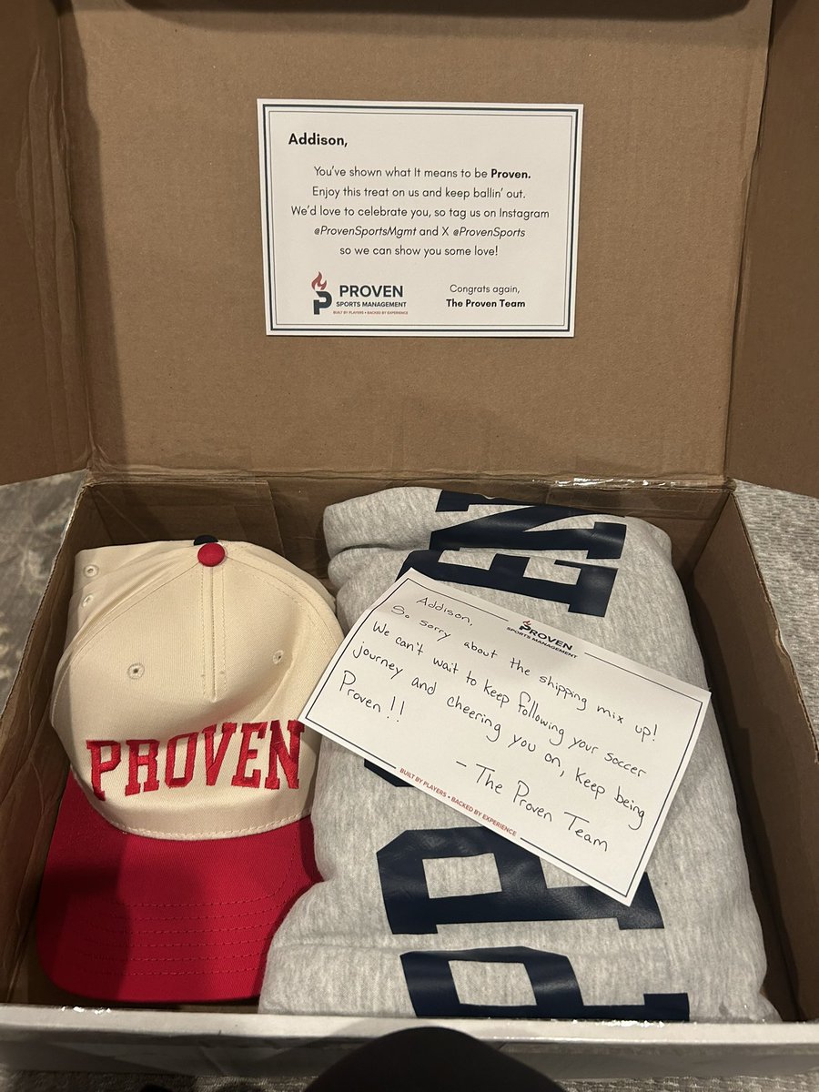 addie_ingwersen's tweet image. Thank you @ProvenSports for my new gear! I can’t wait to wear it to school, soccer, tournaments, and showcases! Let’s go! ⚽️ #Proven #MambaMentality
