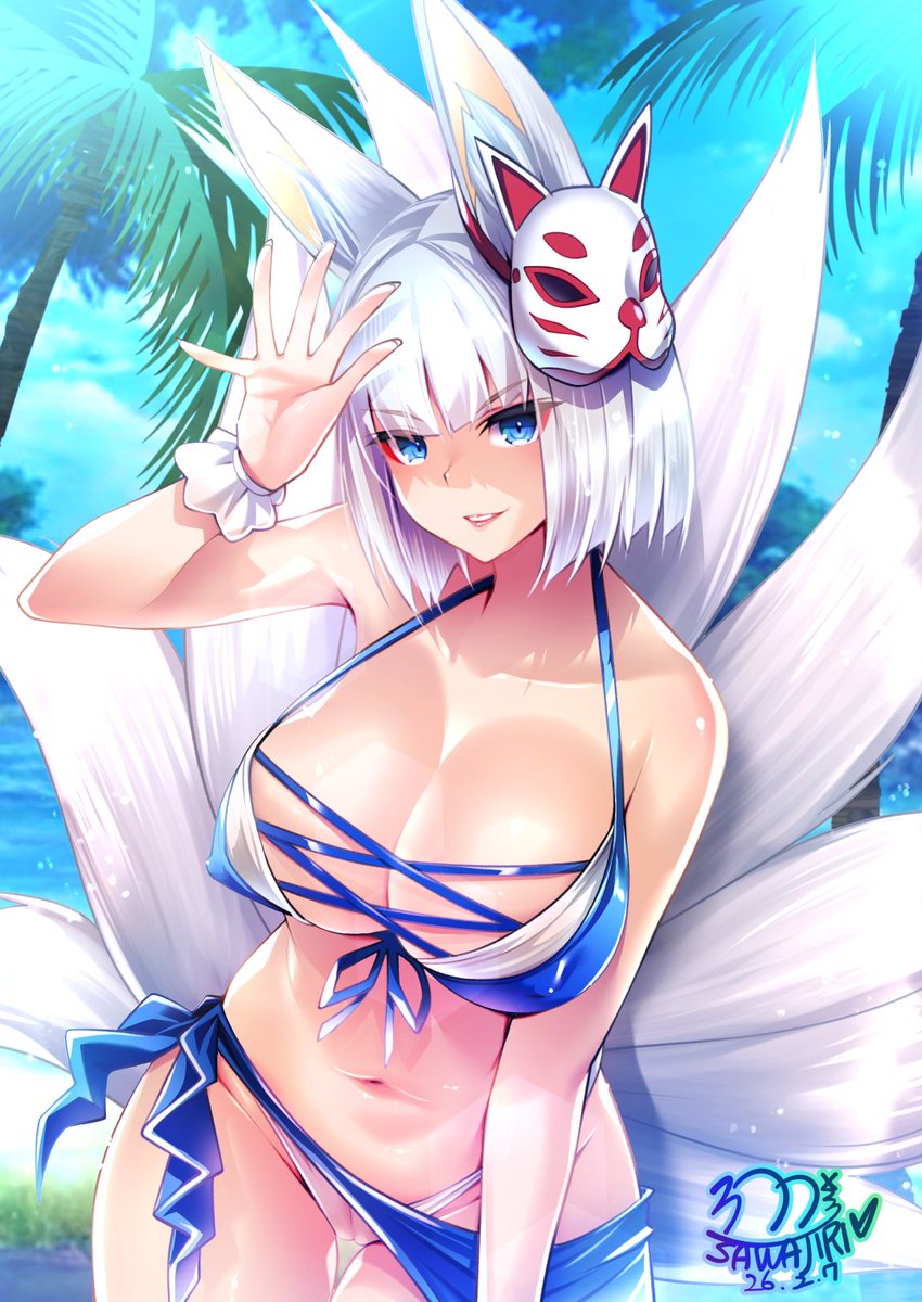 寒いので水着を貼る
#寒いので水着を貼る #アズレン #加賀 #常夏の殺生石 