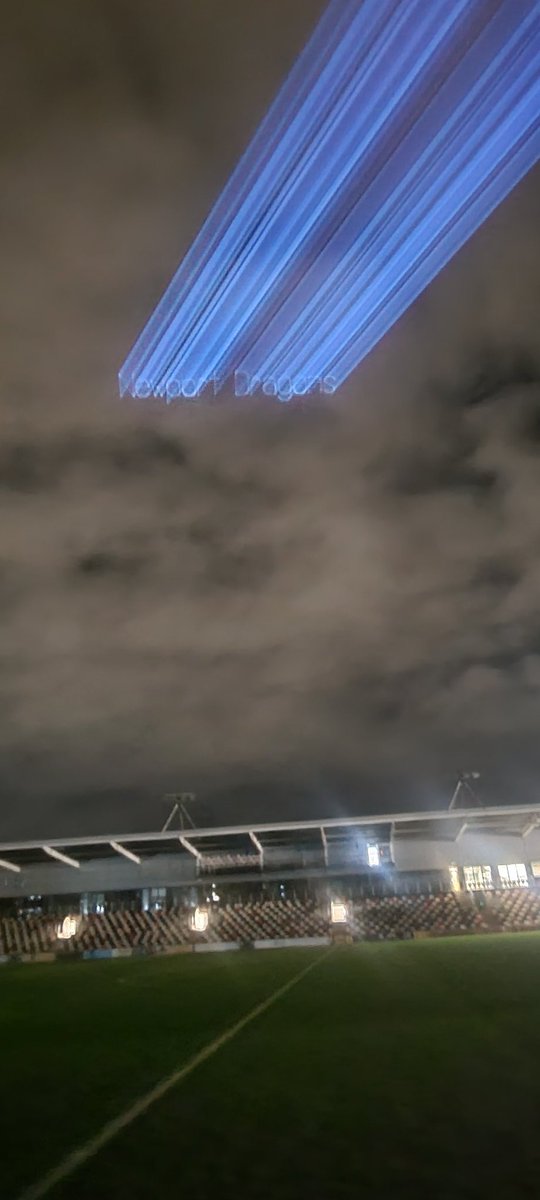 Laserpromo's tweet photo. At the Newport Dragons Ground this evening a meeting and a demo of laser projection. @dragonsrfc  @WelshRugbyUnion @BBCScrumV @BBCCymruFyw @BBCWales @gowertonrfc @GowertonCricket @NewportCouncil @NewportRugby @JiffyRugby @WalesRugby @Cardiff_Rugby @EnglandRugby @WorldRugby https://t.co/wefyUgYIf5