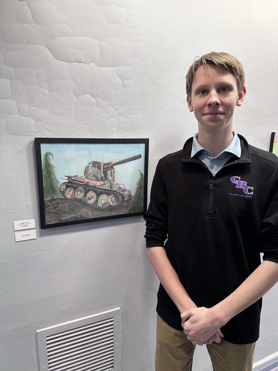 DanYoungMD's tweet photo. Way to represent @CBCHighSchool at the 2nd Annual SEEDS Art Exhibit at @SLU_Official featuring artists from local @archstl High Schools. #art #artist https://t.co/4HcekkkuGq