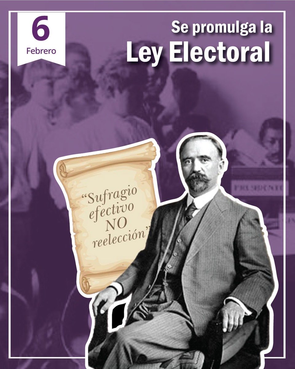 RocioBarcenaM's tweet photo. El 6 de febrero de 1917 se promulgó la Ley Electoral que instruyó el voto directo a las personas analfabetas y amplió la participación política. Reconocer estos avances reafirma que la #democracia se fortalece con #inclusión, #igualdad y #paz social. https://t.co/vBaspz794s