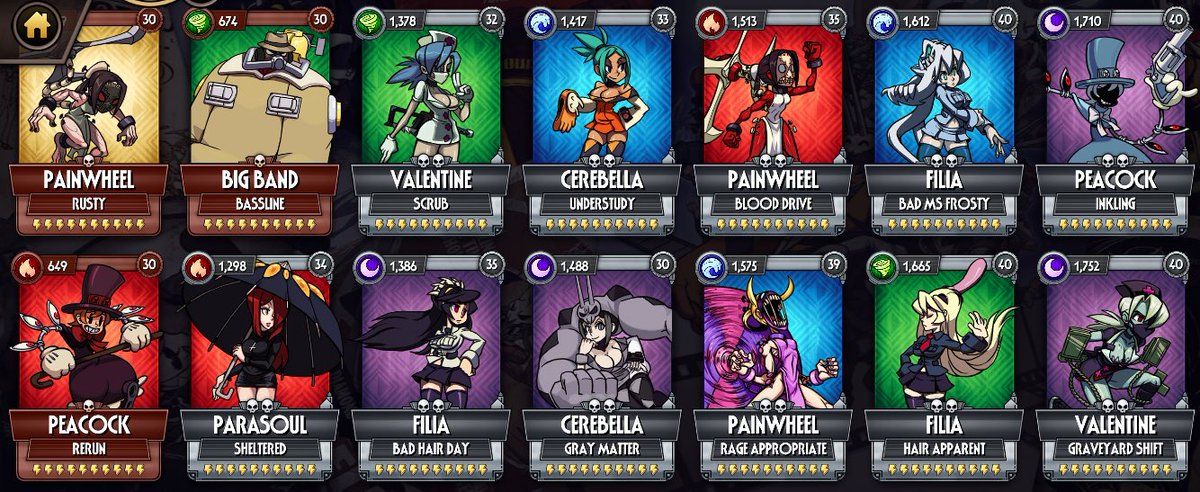 Siempre hablamos de los mejores oros o diamantes dentro del juego, pero…

¿Cuáles dirían que son los mejores oros y platas dentro de Skullgirls Mobile? 🤔