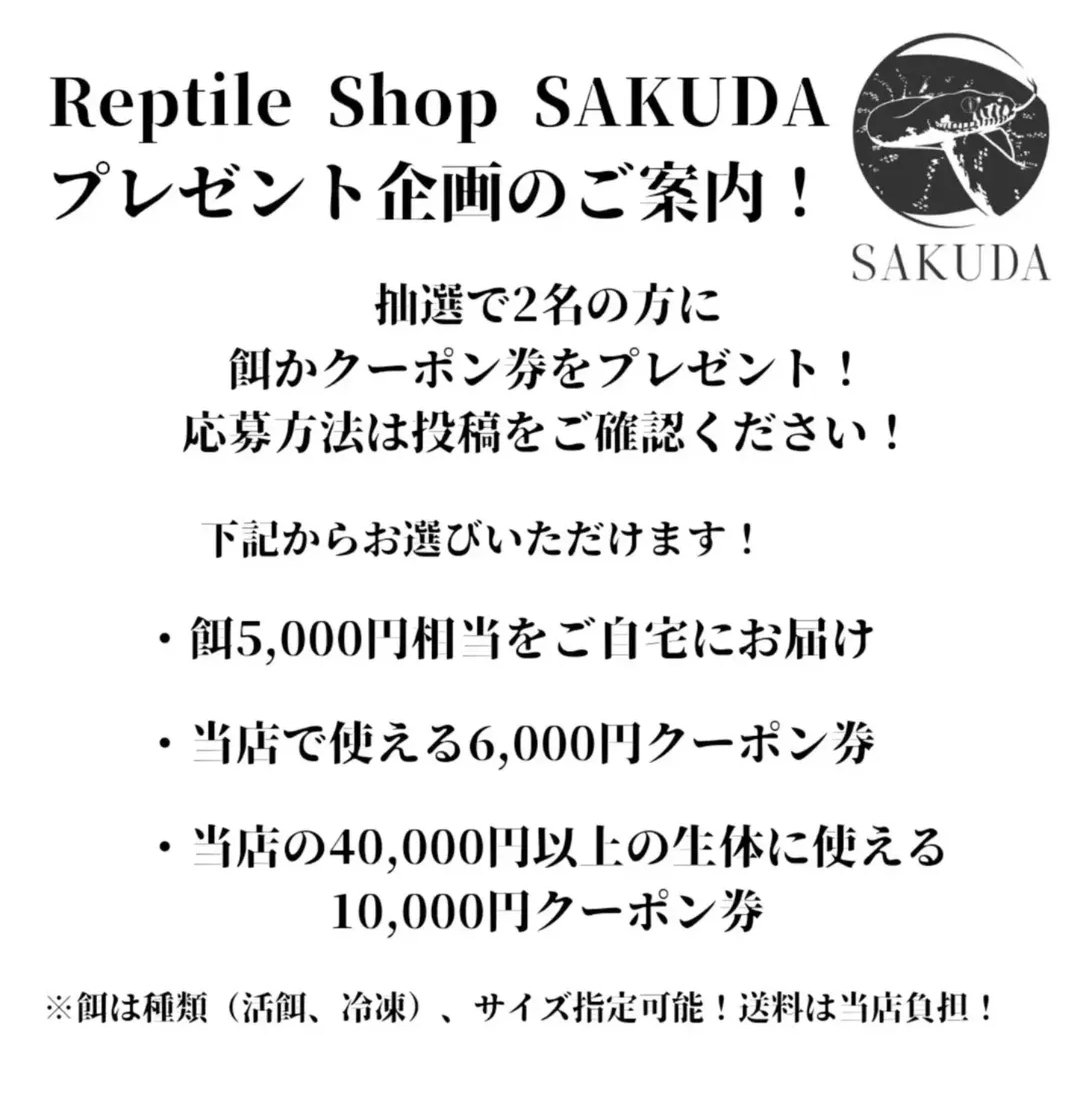 プレゼント企画のご案内✨🎁✨

～応募条件～
・当店のインスタグラムをフォロー&amp;投稿の画像を
スクショしストーリーにてメンション付きで投稿
⚠️非公開アカウントの方は条件達成後、ご連絡ください！

・当店のエックス（旧ツイッター）をフォロー&amp;
プレゼント企画の投稿をリポスト（リツイート）