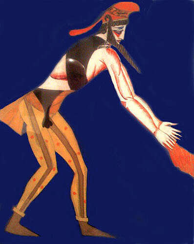 Costume Design for the play "Famira Kifared" wikiart.org/en/aleksandra-…