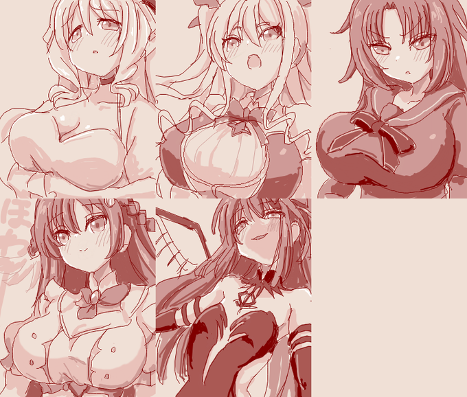 まどドラ絵です