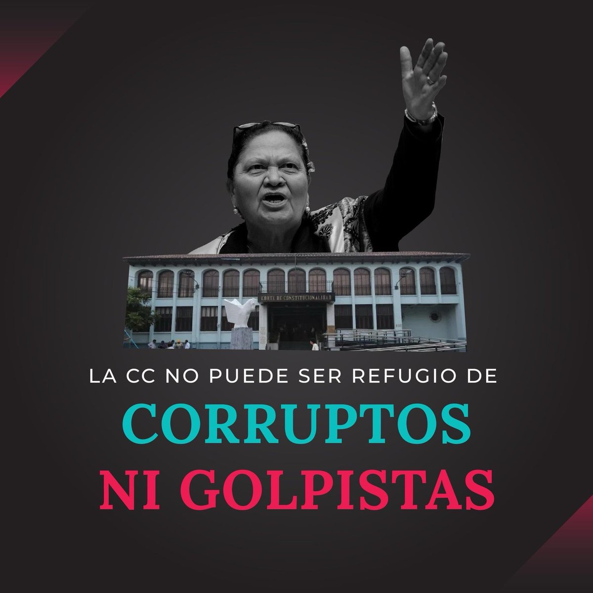 La USAC no debe elegir a Consuelo Porras para la <a href="/CC_Guatemala/">CC Guatemala</a> 

El Consejo Superior Universitario (CSU) esta integrado de manera ilegítima porque 23 de los 41 cargos que están vencidos.

❌NO puede elegir magistradas y magistrados de la CC