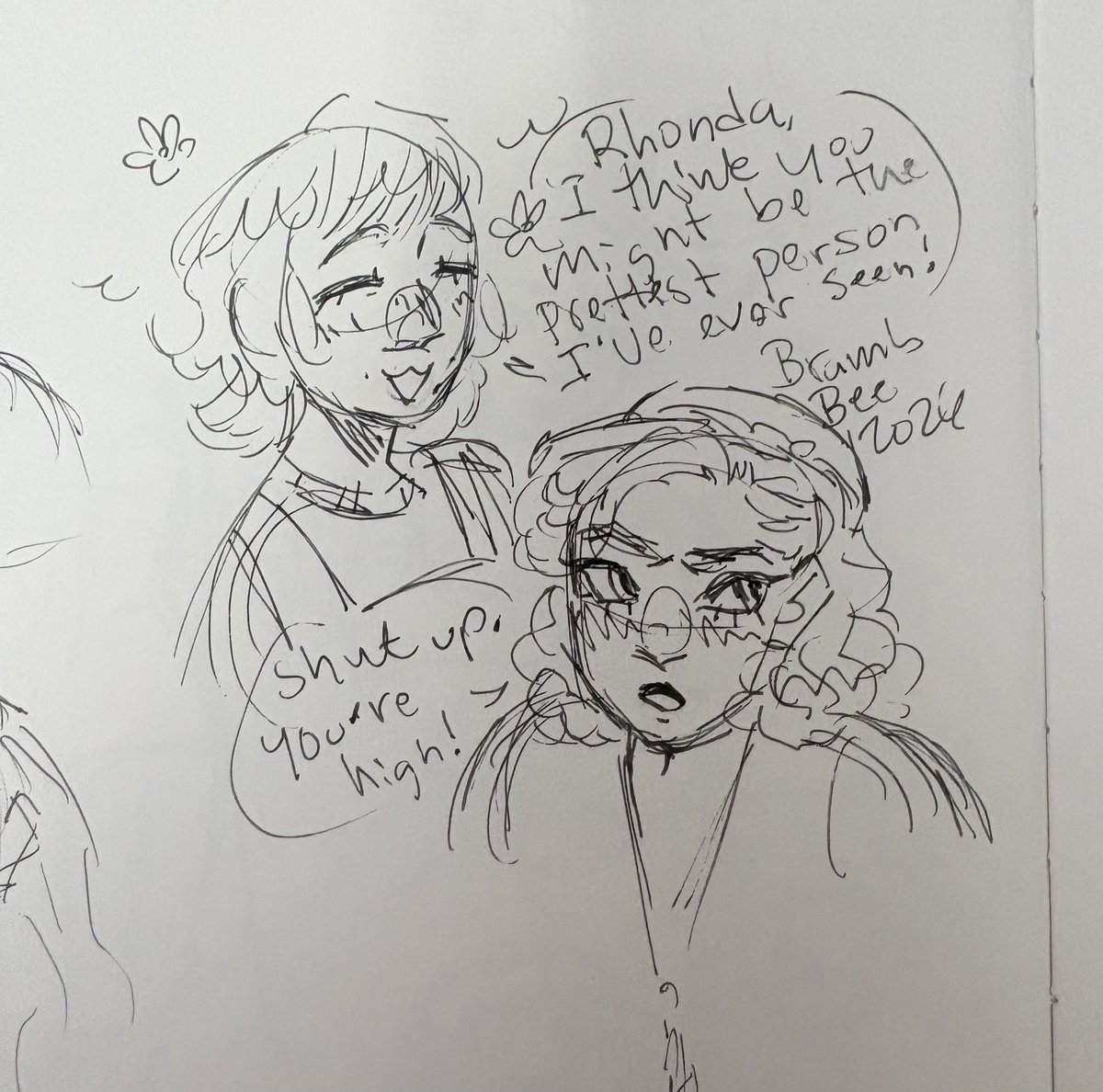 Brambbee's tweet image. Quinda doodle from the sketchbook inspired by the new episode :3

#SchoolSpirits3