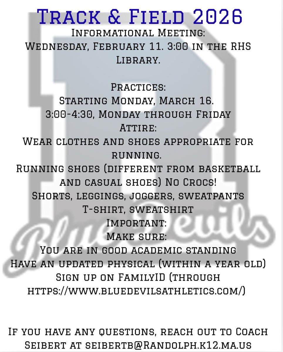 Randolph Blue Devils Athletics tweet media