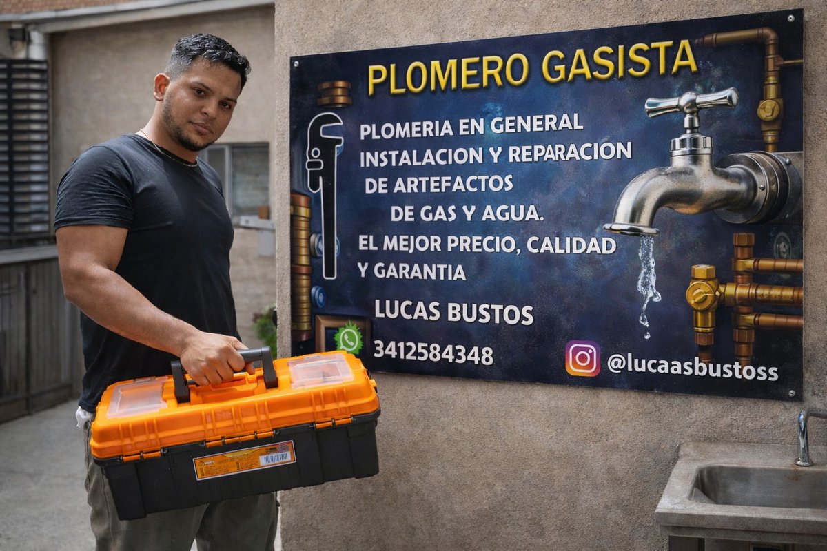 Soy plomero gasista. Si Comparten me ayudan bastante!
Hago laburos en rosario y alrededores😃😄