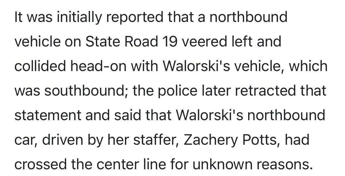 <a href="/wrathoconn/">Truthisfree</a> Yep! Anne Heche tried to escape from a body bag at the last second after her remotely controlled ‘car crash’ -- and the Police admitted that Congresswoman Walorksi’s car crash happened in extremely strange circumstances.

They both knew too much…