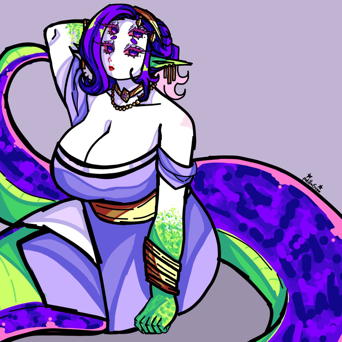 A snake woman... 🐍🌱