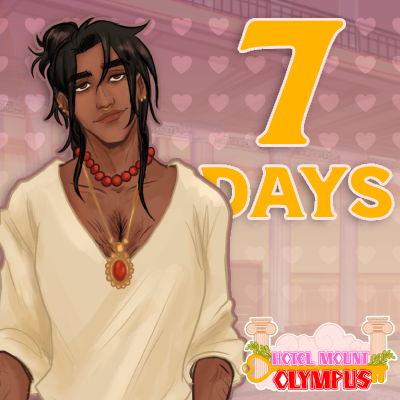HMOlympus's tweet photo. 7 days left until the release of  #HotelMountOlympus Demo, here to welcome us today is Hephaestus also know as Heph!✨#VisualNovel #GameDev #Devlog #IndieGame  #GreekMythology #HMO https://t.co/9bD76Cxxh4