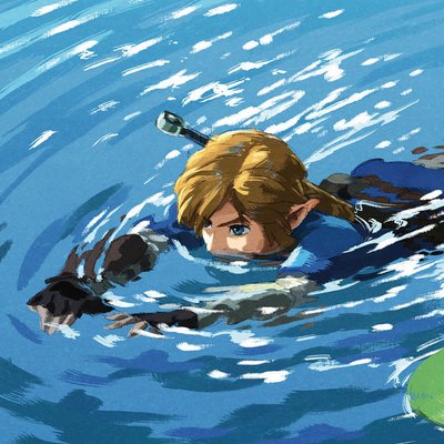 no wonder botw link is so bad at swimming. he was raised by zora, like a cat raised by dogs, so he doesn't know he's supposed to keep his head above the water. idiot can only swim for 30 seconds at a time because he's holding his breath