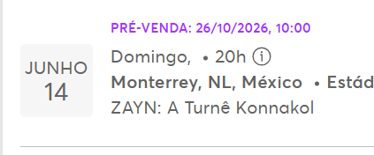 luvmiamx's tweet photo. alguem me explica a pre venda em outubro para um concerto em junho? 🤓 @ ticketmaster estás nas drogas? https://t.co/dHzBm353tC