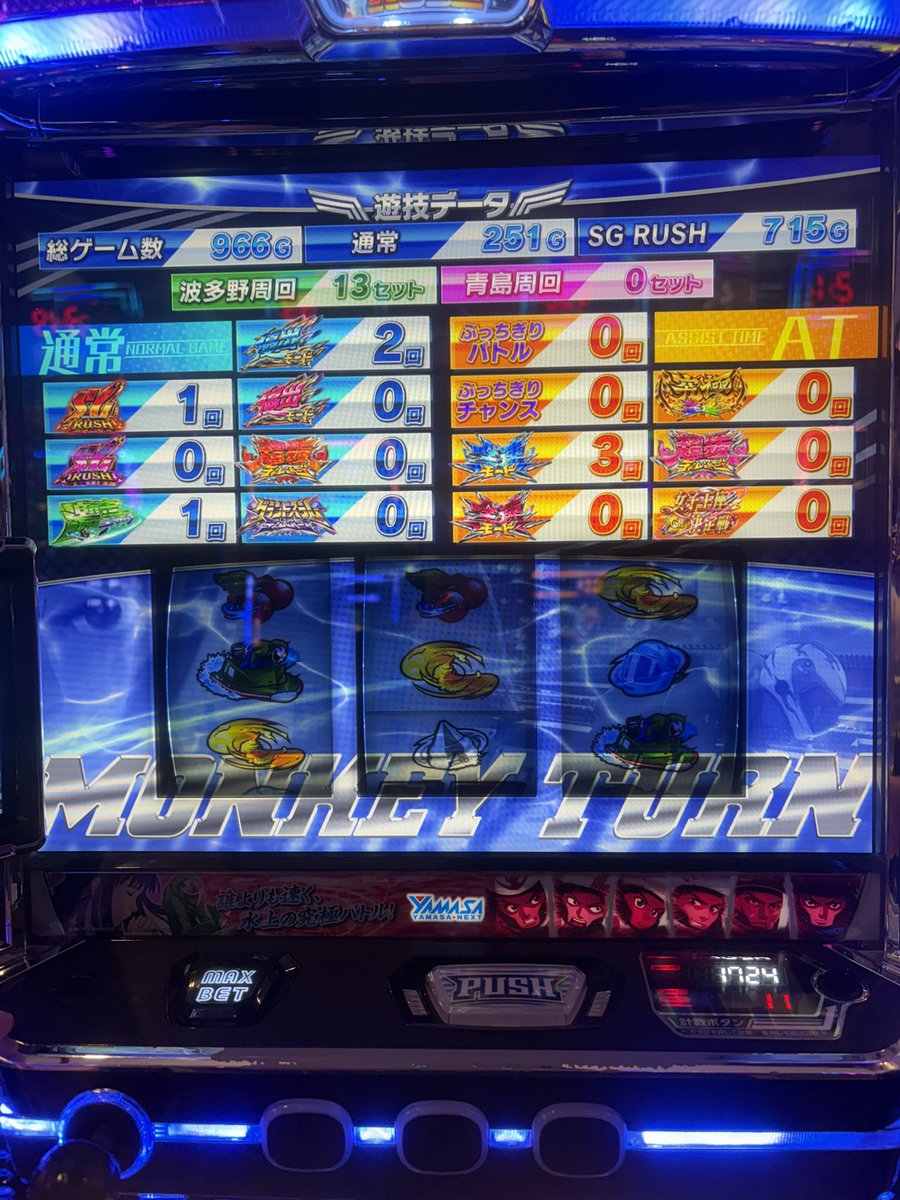 slot01255's tweet photo. 初ラッシュが艇王で13セットまで続いていますが今だにぶっちぎりバトルが1回もきません。裏物でしょうか？ https://t.co/3YqAEF16po