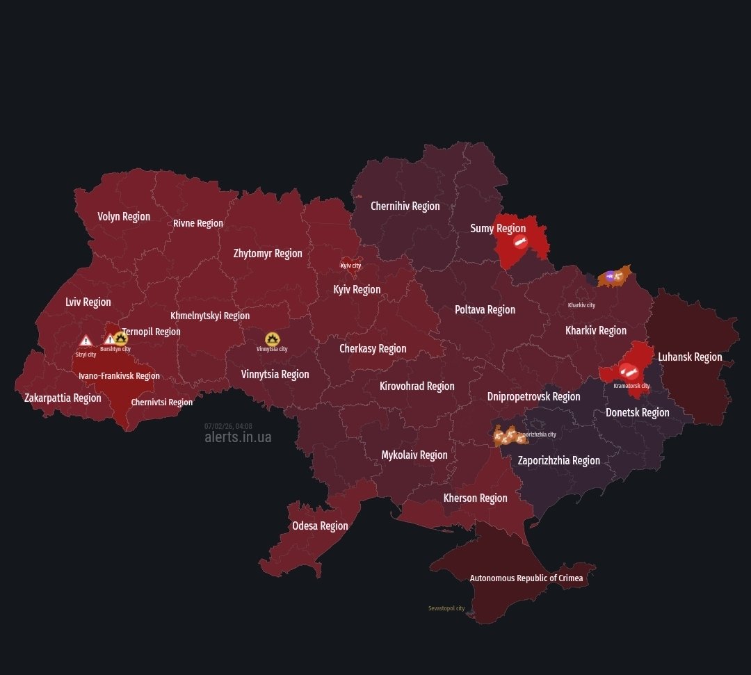 🚨 Ukraine is under massive russian combined missile and drone attack right now. Again.