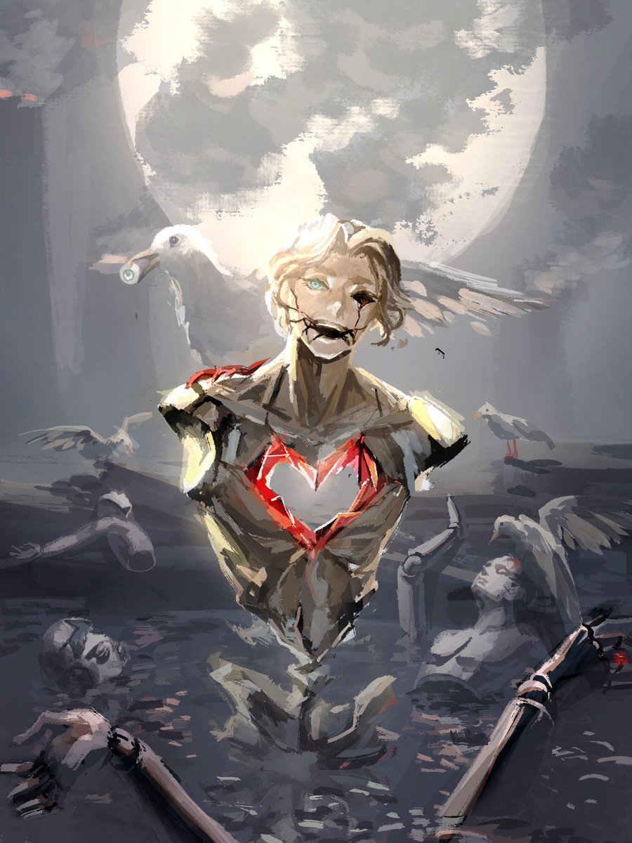 baijinhuaji's tweet image. 快乐王子尸骨冢
海鸥啄掉眼球 把嘴角啄成笑 
如果是编的个人怀疑是照着快乐王子编的 除了海鸥换成燕子
#牢a #斩杀线 #KillLine