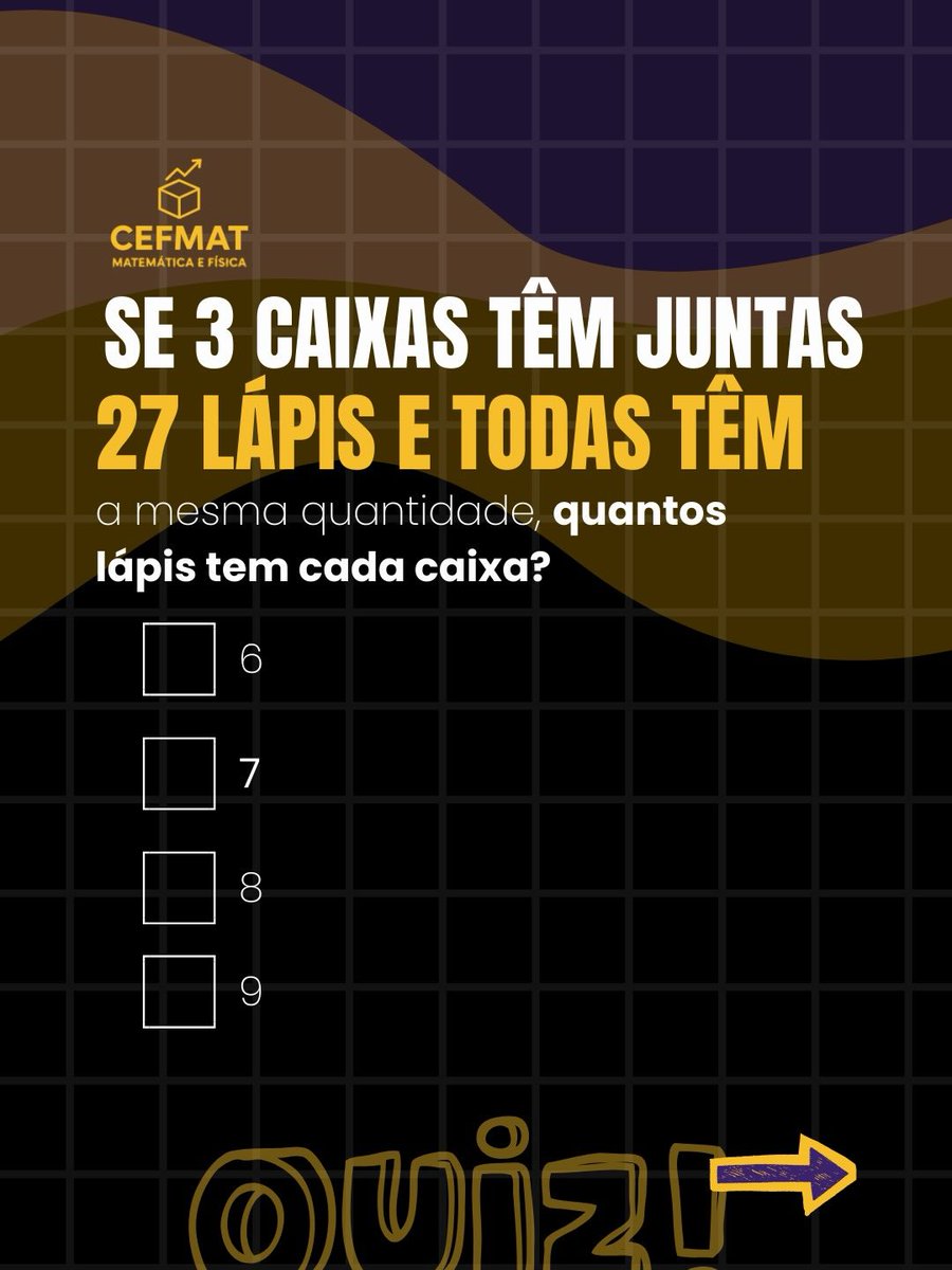 Exatascefmat's tweet photo. 📦 Parece simples… mas poucos acertam. Problemas visuais testam seu raciocínio rápido e espacial. Quer provar que manda bem? Então comenta sua resposta! #DesafioMatemático #Cefmat #Matemática https://t.co/feFyAKzr3u