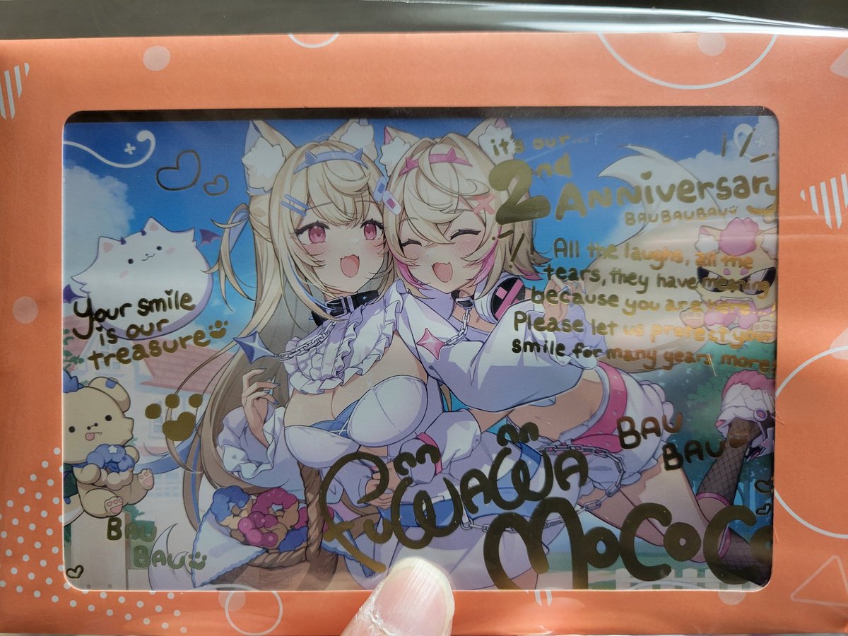 フワモコ2周年記念グッズ届いた‼️ (ポスカだけ写真とった！) #FWMC2nd