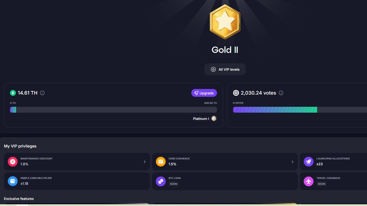 HarryLin66's tweet image. Finally reached Gold II today💥💥
I bought about 1,000 GMT when the price dropped recently! 
Keep locking! The next goal is Platinum!!
#gomining_token #BTC #Keepminingkeepearning
#web3