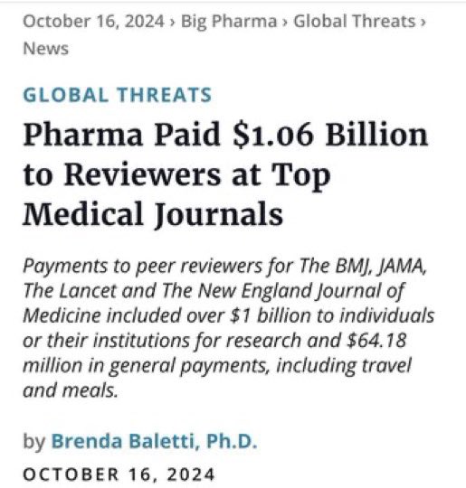 Luizmd's tweet photo. How much do you not trust peer review “studies”? https://t.co/VgVyFmbkfN