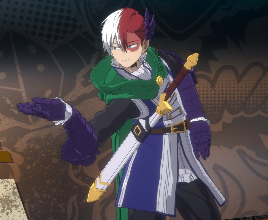 their matching capes and shouto's fuckass pose IM CRYIIKNGNGGF