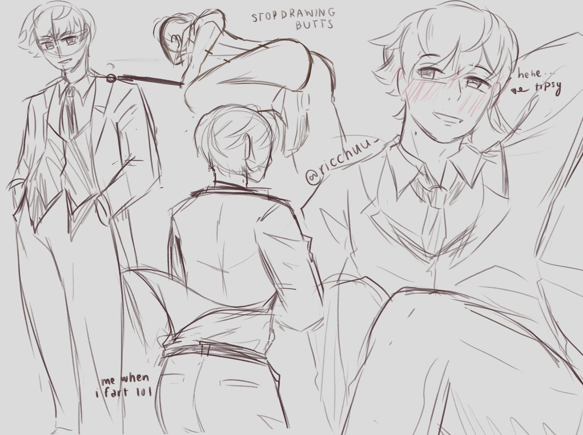 "i will draw ass in the name of anatomy practise" who the fuck are you fooling 
(for my favourite oomf <a href="/doodals_/">🎀DAL🎀 (any pronouns!)</a> )