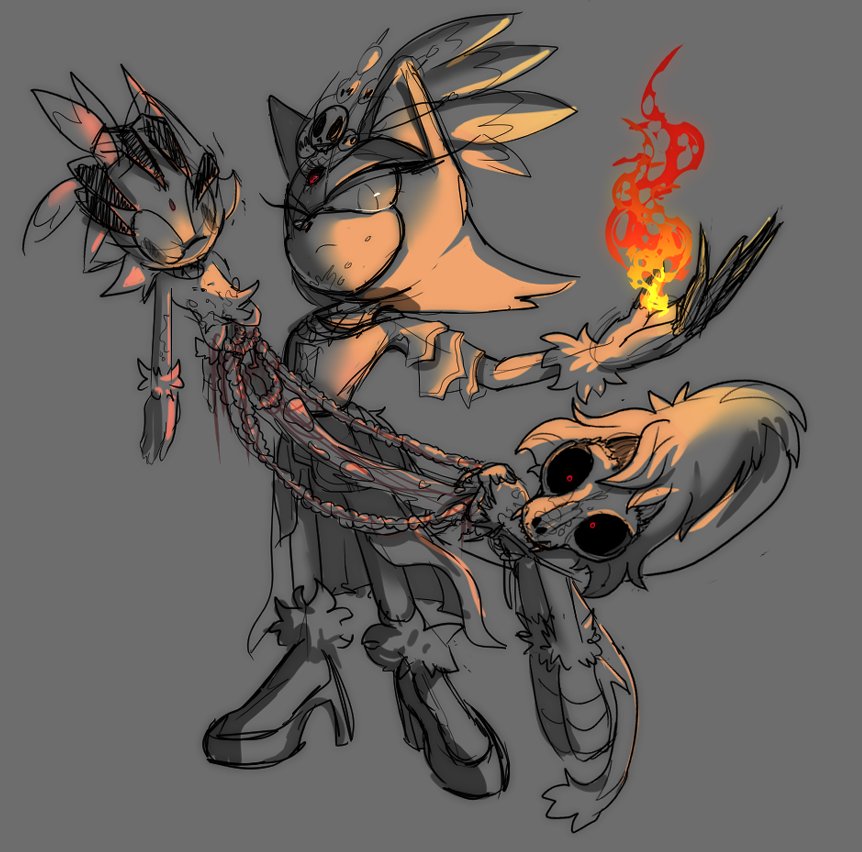 For those who are curious, i dont mind people using her in games. All i ask is to be able to watch the production and allow minor adjustments if something doesn't fit her correctly. She's a new exe, and i dont want her portrayed incorrectly. #sonicexe #outcomememories #blazeexe