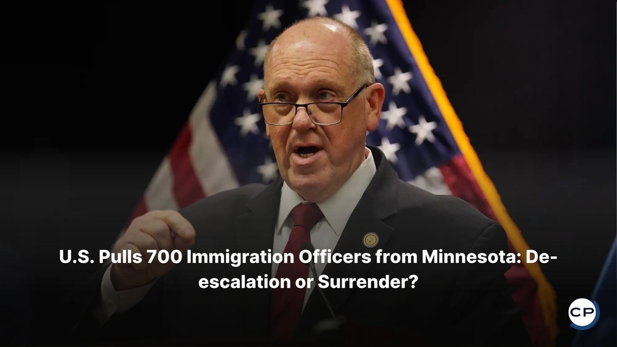 ChristianPost's tweet image. Tom Homan is pulling 700 immigration officers from Minnesota, sparking fierce debate: is this badly needed de-escalation or dangerous surrender?
#Immigration #Minnesota #TomHoman #ICE #BorderSecurity #ChristianPost
🔗 dlvr.it/TQpmPy