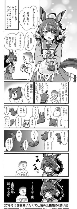 バレンタインチョコ
思い出を添えて感謝を込めるデアリングタクトちゃん 