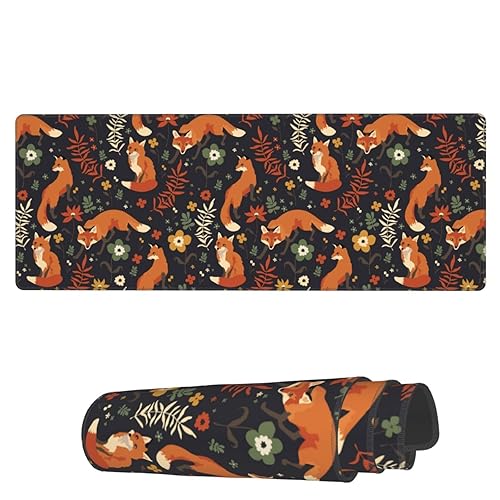 I just received AoHanan Large Mouse Pad Foxes and Flowers Gaming Mousepad Extended Keyboard Mouse Mat Desk Pad Non-Slip Stitched Edge Rubber Table Mat,31.5 X 11.8 Inch - Foxes and Flowers from haeron via Throne. Thank you! throne.com/irrelevant_mk7 #Wishlist #Throne