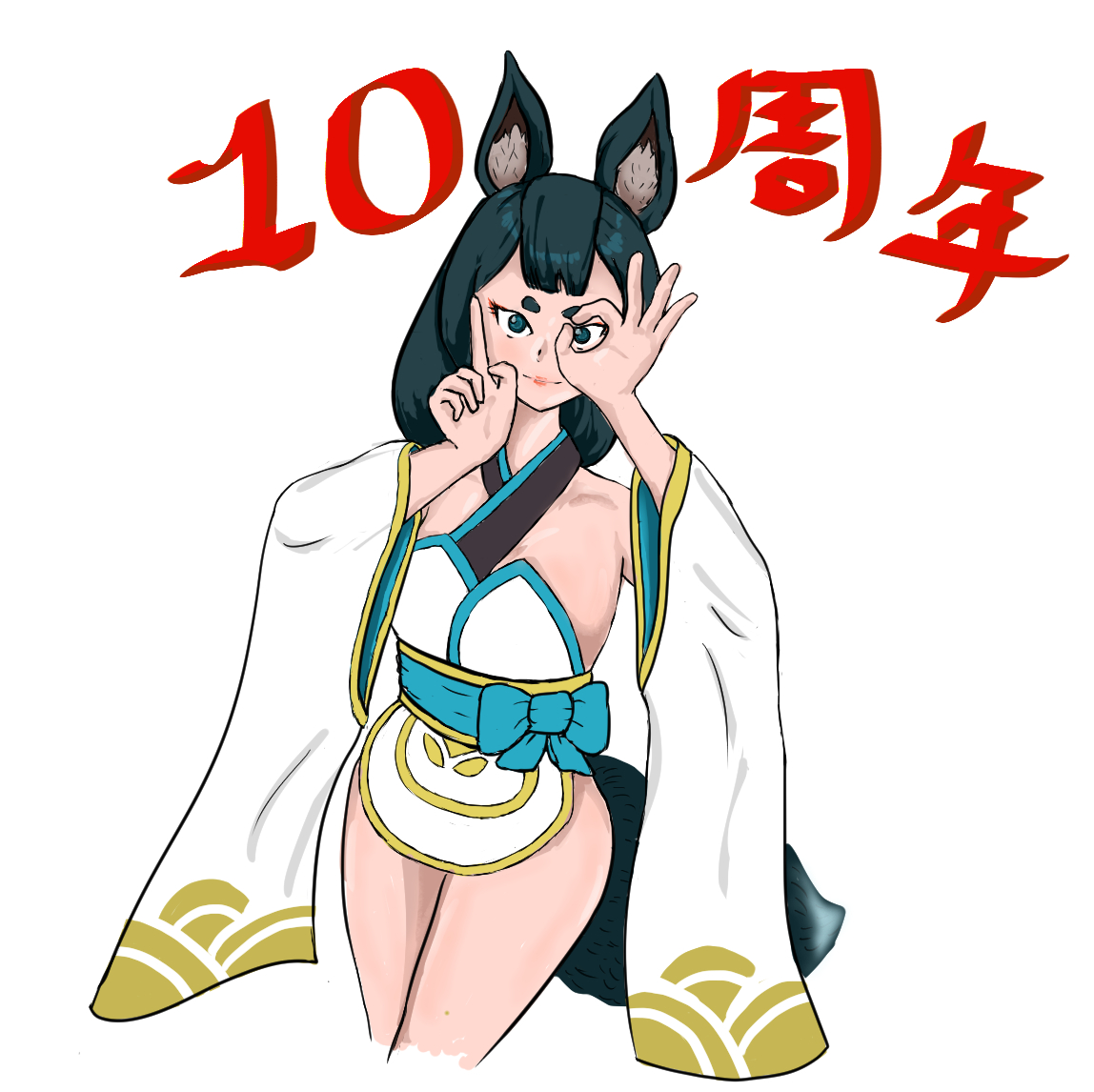 #ローモバ #アトチャレ74
560028075

１０周年を祝うミズキ