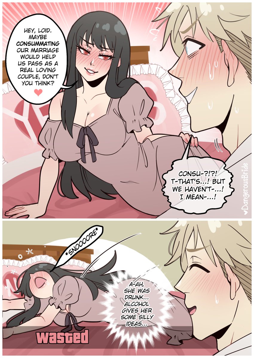 dangerousbride's tweet image. When alcohol gives you courage but you're also a lightweight 🤦‍♀️😆 #SPY_FAMILY