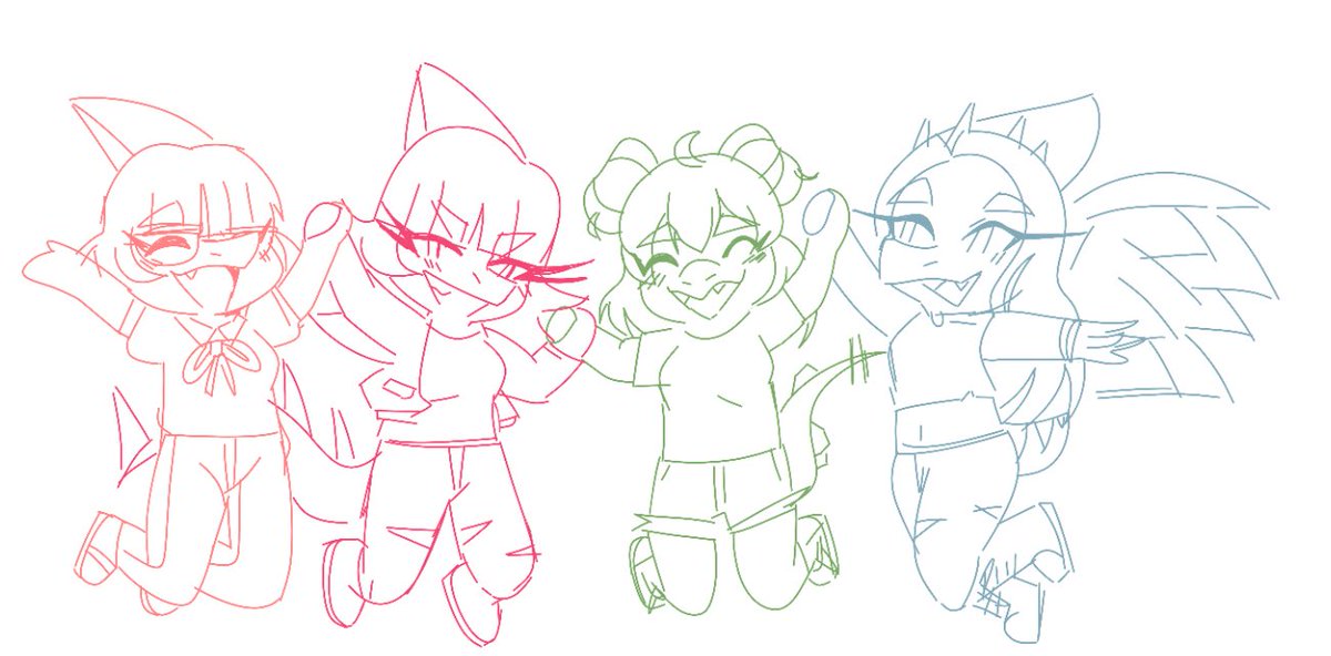 AnneSkilletpan's tweet photo. Snoot/Wani doodles Pt. 15!

Aww Liz and Iadakan are getting vengeance for Olivia how sweet 🥹💕 

#snootgame #iwhtg #chibi #doodles #kawaii https://t.co/6qFXP1NFof