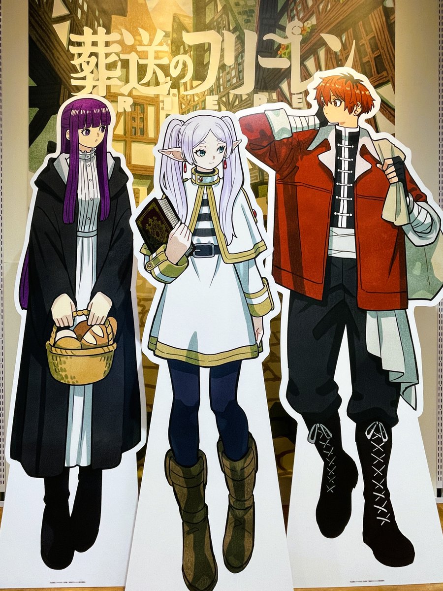 animatehonten's tweet photo. 「葬送のフリーレン×タケウチリョースケ　POP UP SHOP」
🎉2/7(土)～2/23(月・祝)3Fわくわくスペースにて開催🎉

「#タケウチリョースケ」氏による描き起こしイラストを使用した新商品・展示が登場✨

1会計3,000円(税込)毎にランダムでポストカード1枚プレゼントもございます♪

#フリーレン #frieren https://t.co/cmpkNtY6t5