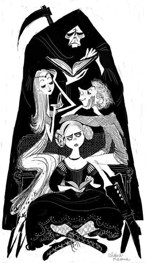 That’s easy! This concept art for canned Disney adaptation of Terry Pratchett’s Mort 💀