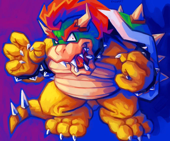your rudeness!! your rancidness!! bowser!! #mario