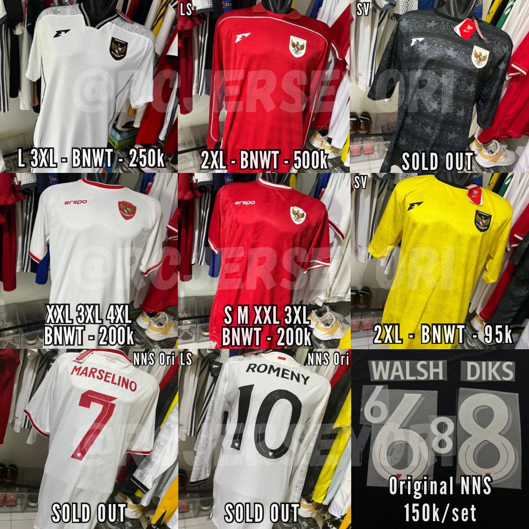 KITSIDE_ID's tweet photo. #Jersey4Sale #Nameset4Sale #1404
@Jerseyforum @Officialkjti @JerseyLigina @adipati_store @jersey_ciamikk @jerseysneil @futebolre
Thx
Keterangan di foto
Detail silahkan cek IG @RCJ.CATALOGUE
WA/Tokped (+15%)/Shopee (+15%)
Klik link di bawah๐
https://t.co/1R0WX3PEcL https://t.co/s5LfjEyYMT