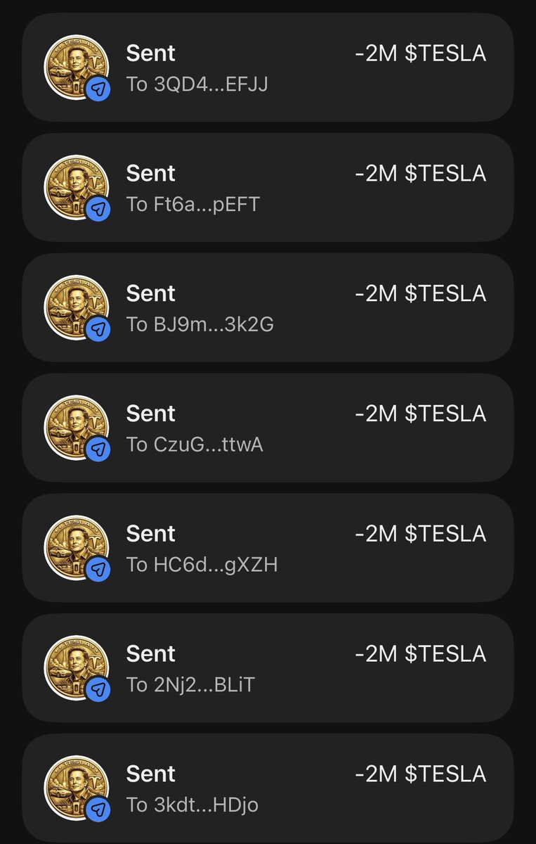 Every wallet gets 2,000,000 $TESLA 🦊

Just drop your $SOL address

Follow <a href="/TeslaPumpx/">TESLA COIN</a> &amp; RT 🔄

800 First 👇⏳

#SolanaAirdrop #Solana