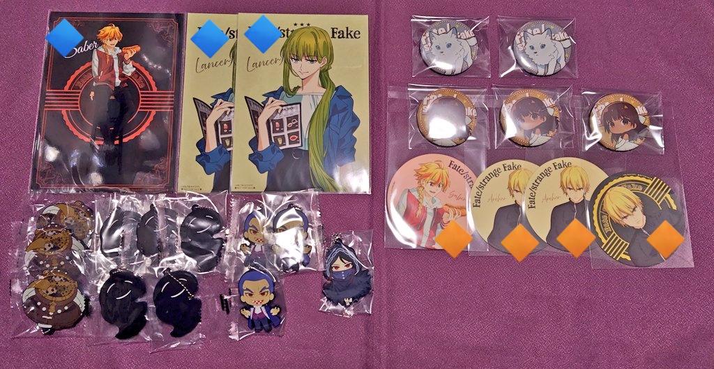 交換・譲渡】Fate/strange Fake JOYSOUNDコラボ ポストカード 缶バッジ