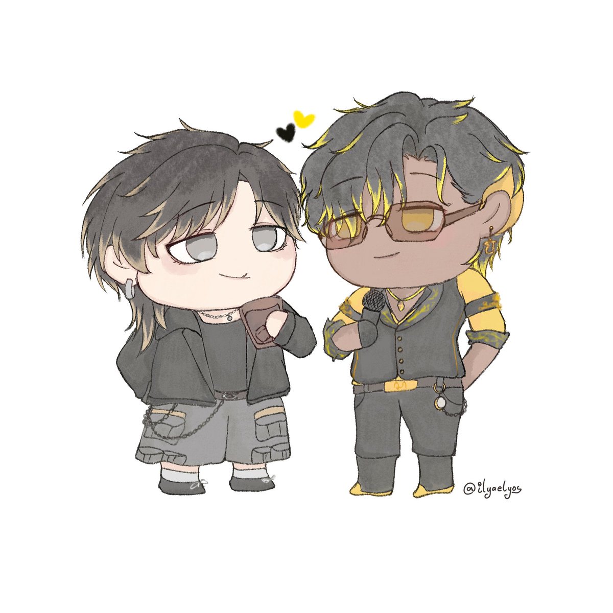 The twin that share same traits and same color xD 
Sadewa called Rieru his twin, a wholesome interaction that will never escape my mind 💛🖤

#RieruShindou #SadewaSagara #RieruArt #PourtraitSagara