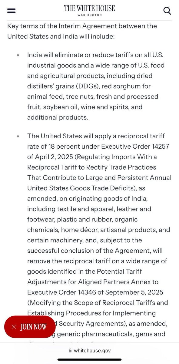 IndiaAwakened_'s tweet photo. Slaves are not allowed to make announcements. They are only supposed to say, 'Yes, Master.'
This is the framework of the trade deal between India and the United States.
Just like 'Operation Sindoor,' the White House has once again released this.
It is written here that Modi has already surrendered before Trump. Now, India must suffer the consequences.
'The United States of America (United States) and India are pleased to announce that they have reached a framework for an interim agreement regarding mutual and mutually beneficial trade (Interim Agreement).
Today’s framework reaffirms the commitment of both countries to the major U.S.-India Bilateral Trade Agreement (BTA) negotiations initiated by President Donald J. Trump and Prime Minister Narendra Modi on February 13, 2025, which will include additional market access commitments and support more robust supply chains.
The interim agreement between the United States and India will prove to be a historic milestone in our countries' partnership, demonstrating a common commitment to mutual and balanced trade based on shared interests and tangible results.'
Congratulations to the 140 crore people of India on this American slavery.
Especially to the Hindus of India.