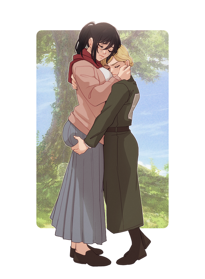 historia comforting mikasa after the war ❤️‍🩹