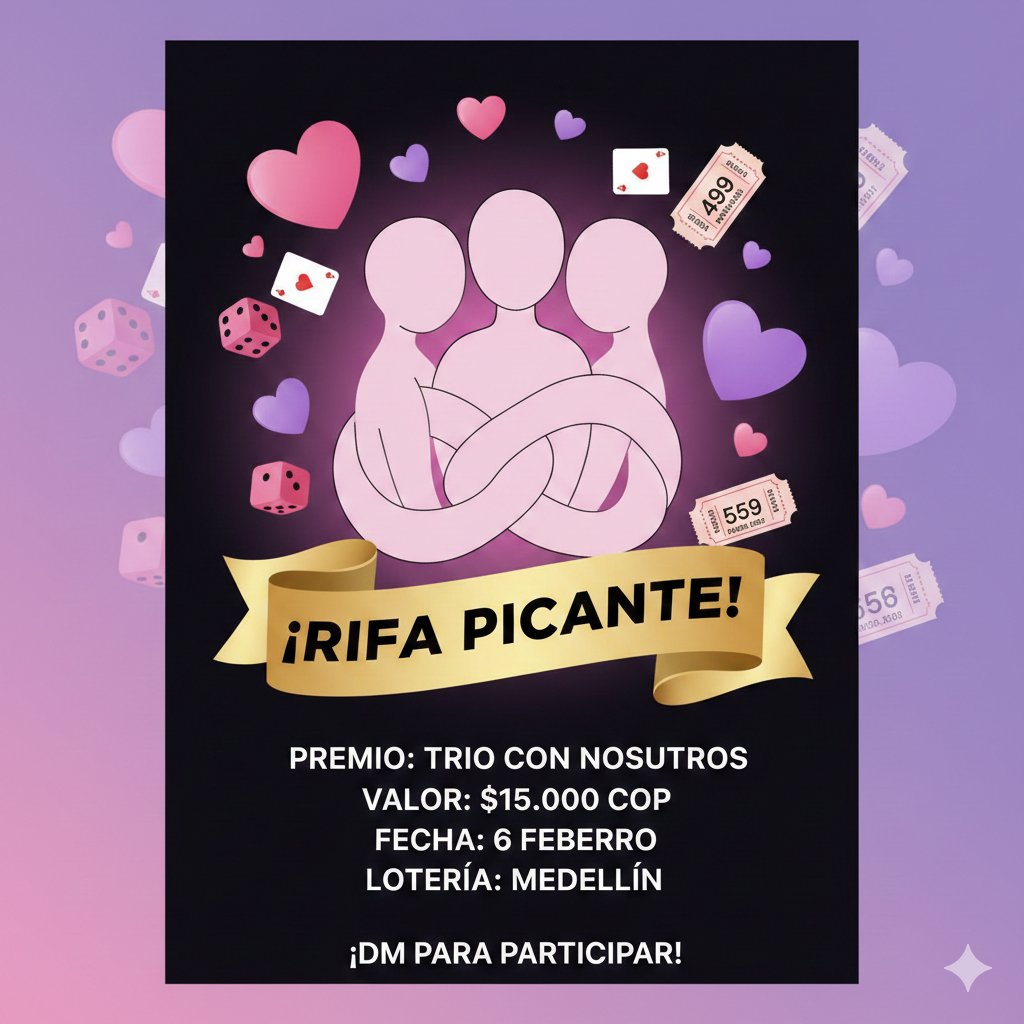 Tan solo 1 hora para la rifa te vas a quedar por fuera no creo aún tienes tiempo de escoger tus números que esperasss