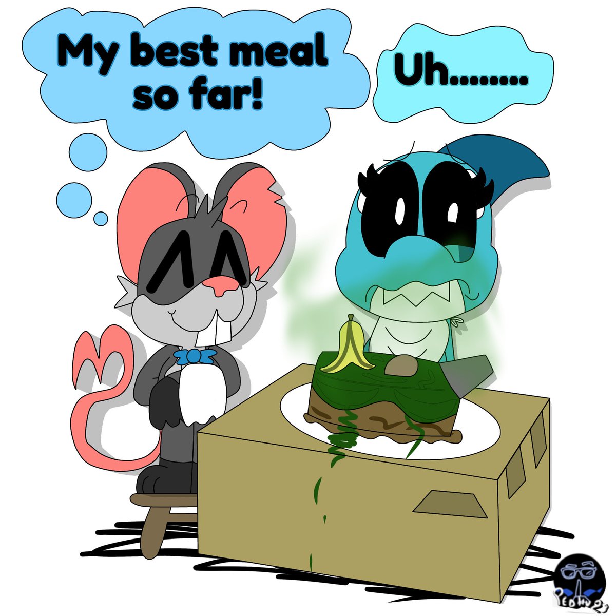 » DRAWING IDEAS/DARES (PART 3) «

And the audience goes wild
Hshahshesjak. 🤯

Would you eat it? If you don't, you'll break the little mouse's heart, you monster😠

Idea from: <a href="/JavonKing2006/">Javon King</a>

#SmilingCritters #NightmareCritters #Touille #MaggieMako