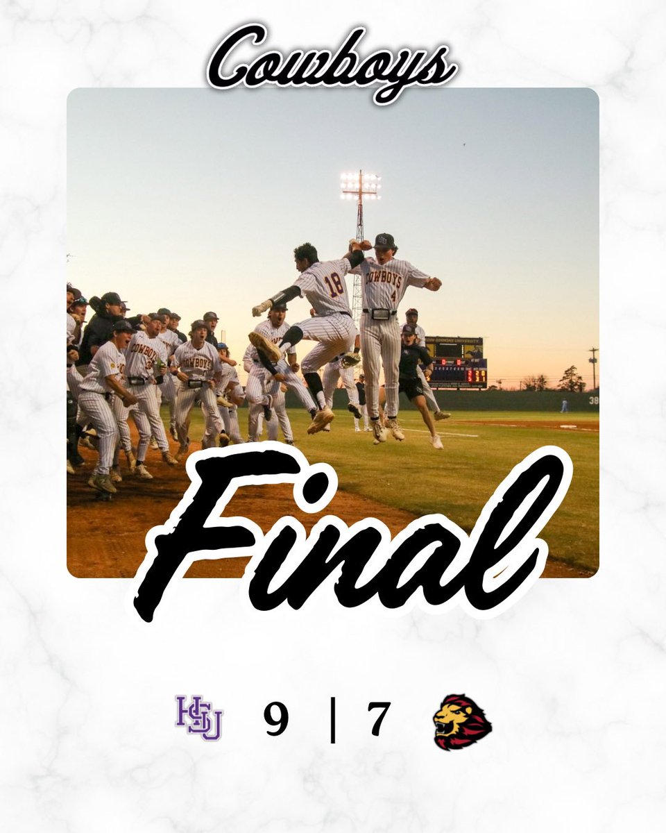 hsutxbaseball's tweet photo. Cowboys Take Game 1 

#rentisdue #cowboybaseball #openingweekend 
@MWilsonn15 @Loudermilk_ @Aus10_Vaught https://t.co/qtwquJBHnu