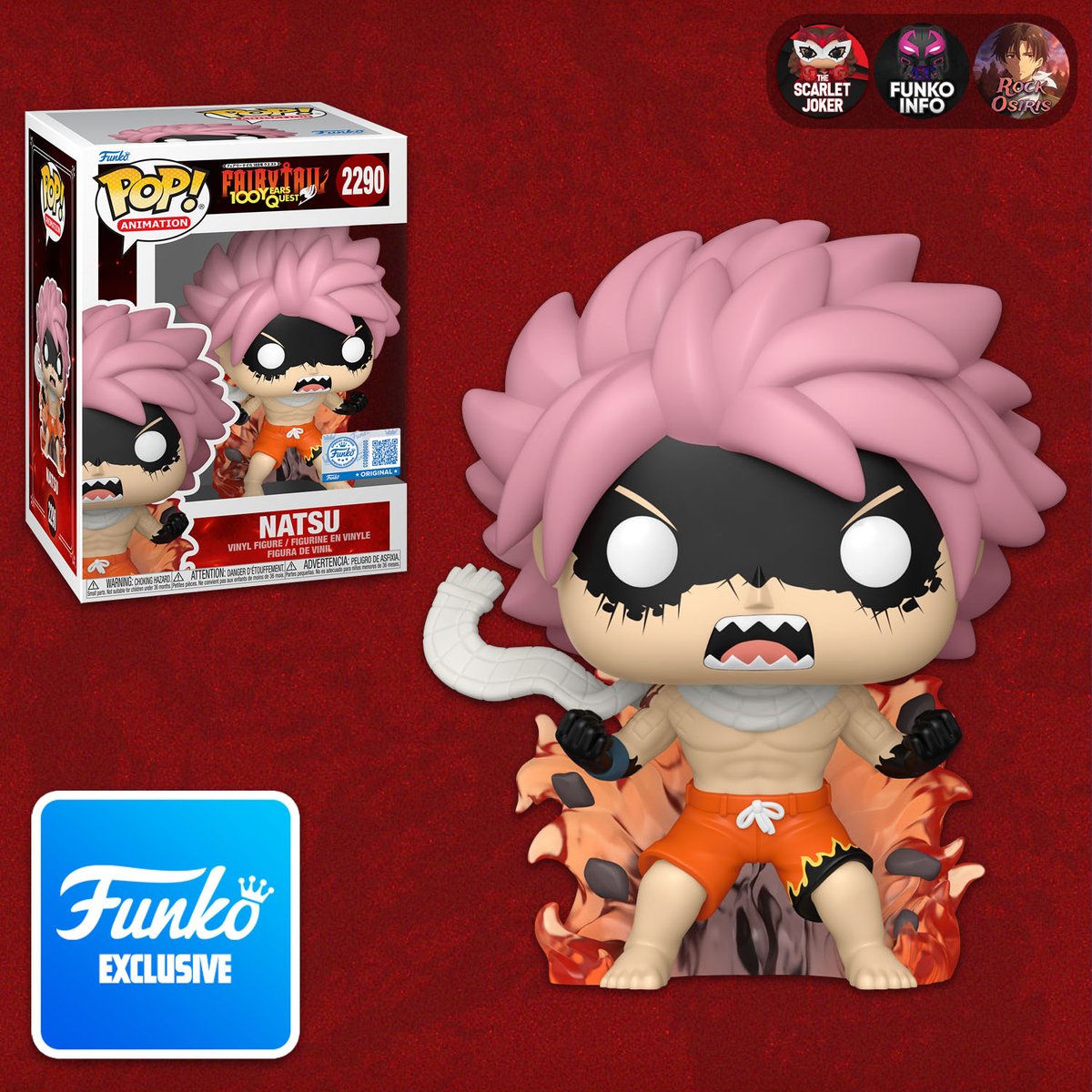 First look at new Funko Exclusive Fairy Tail 100 Years Quest Fired Up Natsu Pop!
#Funko #FunkoPop #FairyTail #Anime