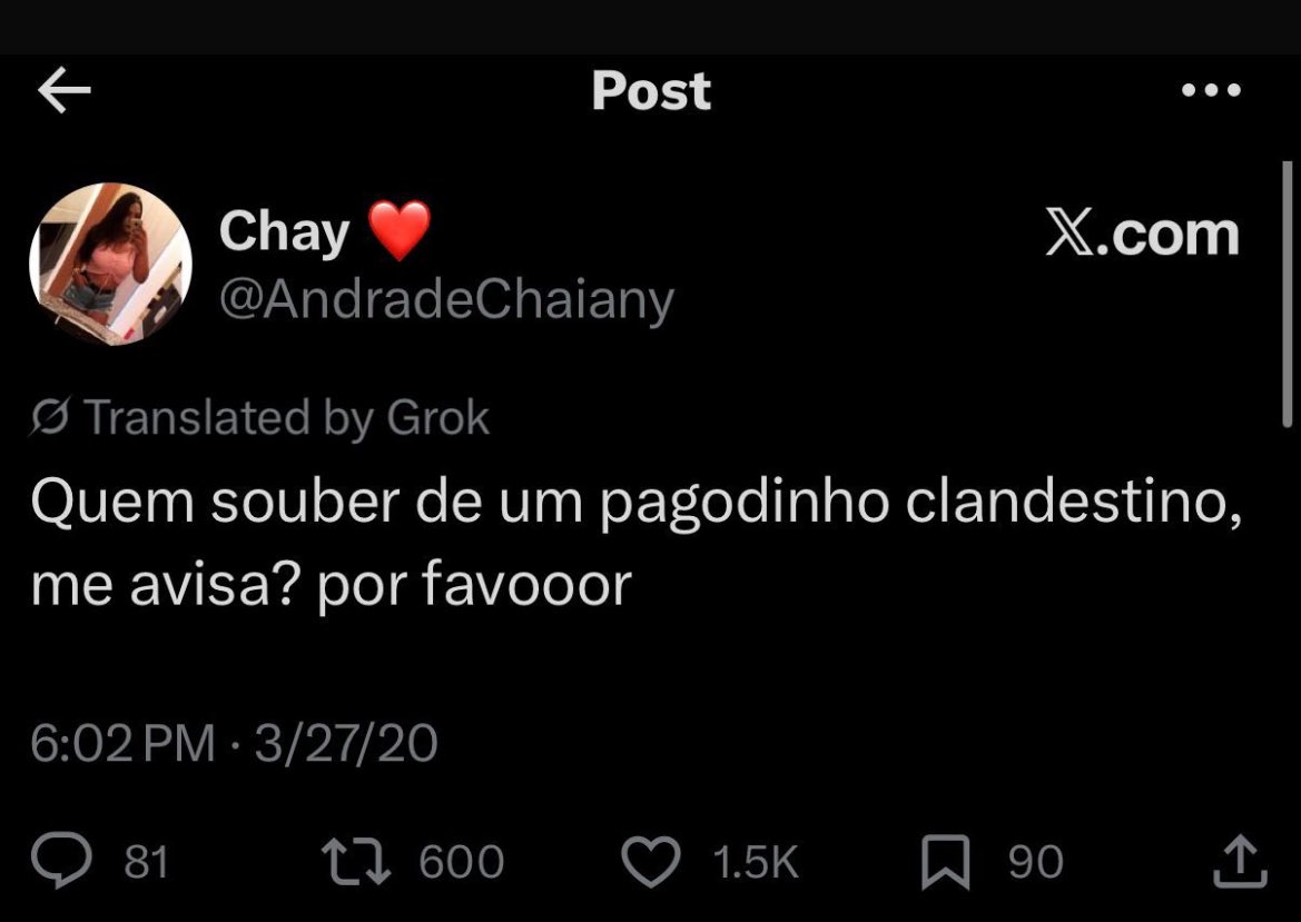 AnaJuli19864624's tweet image. E quando a @chaiany_andrade queria um pagodinho na pandemia 🥰