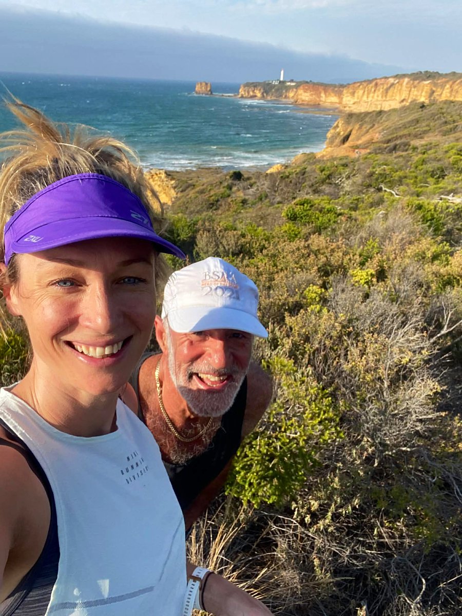 KeepPunchin's tweet photo. Long weekend #SundayRunday with Lozzy down on the West coast. 

Through the trees &amp; shrubs along the beautiful coastline to the lighthouse! 

No better way to greet the day &amp; start the week. Great run Lozzy &amp; thanks for the company! 

See you next week Crew! 💪👏

#Tan #evidence https://t.co/bWWaj2iZtn